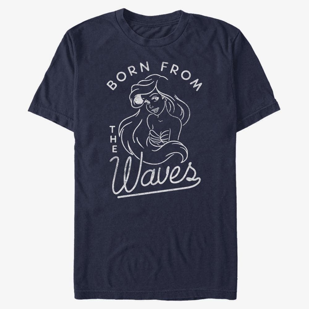 T-shirts Merch Disney The Little Mermaid - Ariel Waves Unisex T-Shirt Navy Blue