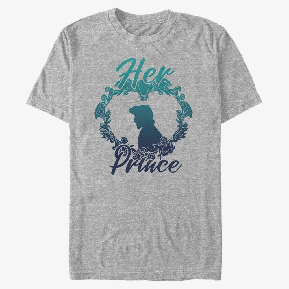 T-shirts Merch Disney The Little Mermaid - Her Prince Unisex T-Shirt Heather Grey
