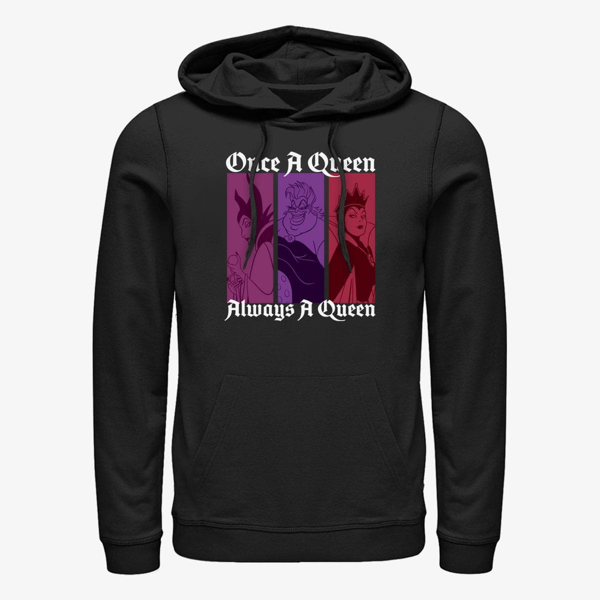 Sweaters Merch Disney Villains - Queen Color Unisex Hoodie Black