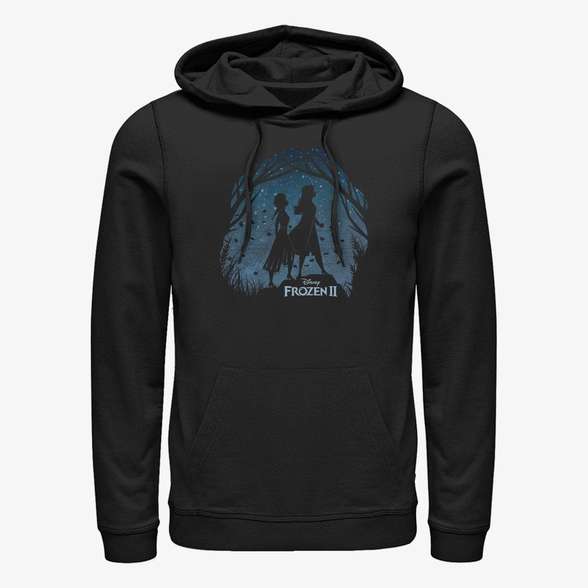 Hoodies and sweatshirts  Merch Disney Frozen 2 - FROZEN2 SCENERY Unisex Hoodie Black