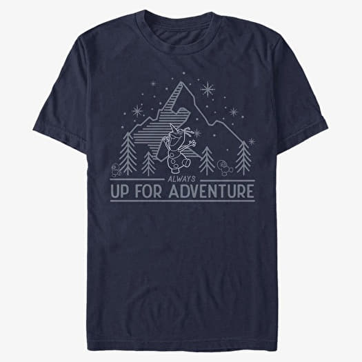 T-shirt Merch Disney Frozen - Outdoor Adventure Unisex T-Shirt Navy Blue