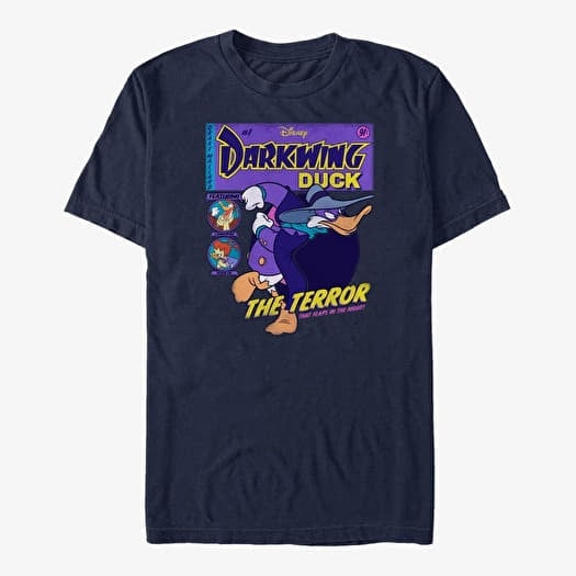 Majica Merch Disney Darkwing Duck - Darkwing Comic Unisex T-Shirt Navy Blue