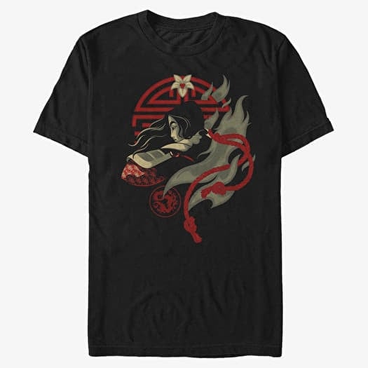 T-krekls Merch Disney Mulan - Mulan Fighting Spirit Unisex T-Shirt Black