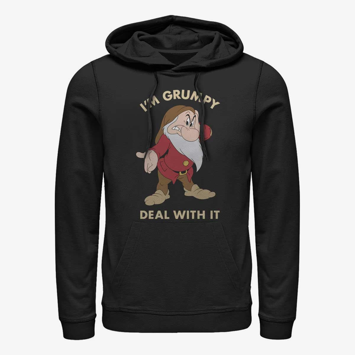 Moletons e blusas de moletom Merch Disney Snow White - Grumpy Deal Unisex Hoodie Black