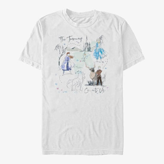 T-shirt Merch Disney Frozen 2 - Arendelle Journey Unisex T-Shirt White