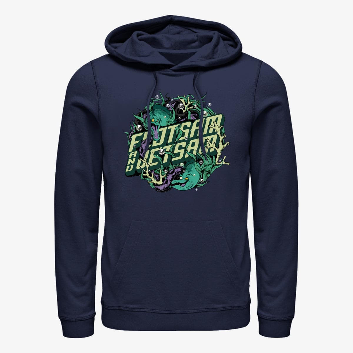 Hoodies and sweatshirts  Merch Disney Villains - Flotsam and Jetsam Unisex Hoodie Navy Blue