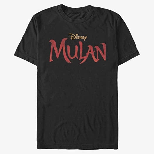 T-shirt Merch Disney Mulan: Live Action - Mulan Logo Unisex T-Shirt Black