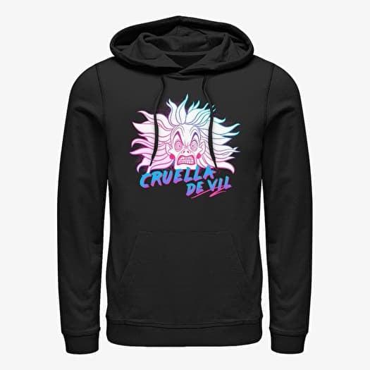 Sudadera Merch Disney Villains - Crazy Cruella Unisex Hoodie Black