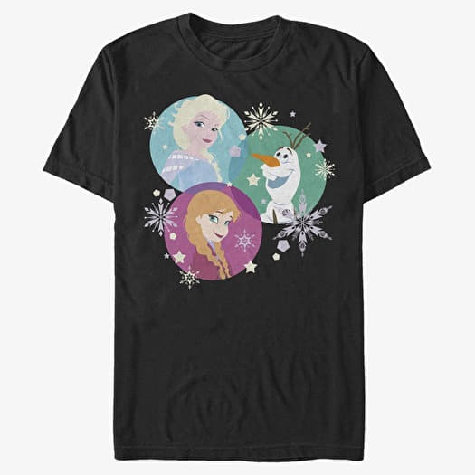 T-shirt Merch Disney Frozen - Tri Sphere Snow Unisex T-Shirt Black