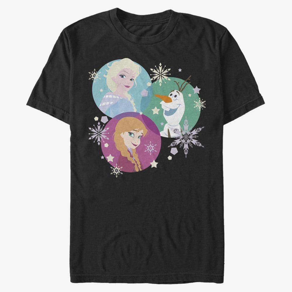 Тениски Merch Disney Frozen - Tri Sphere Snow Unisex T-Shirt Black