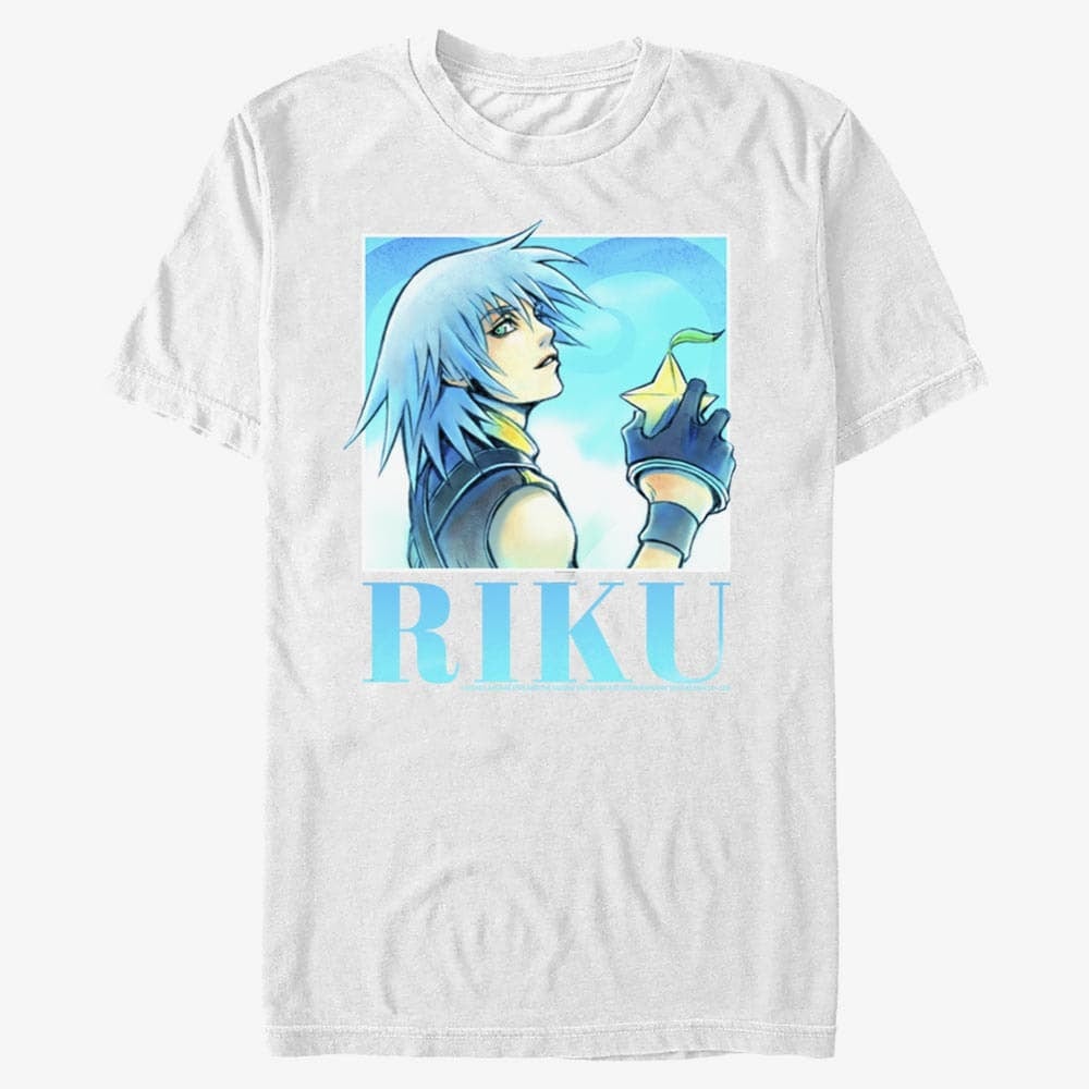 T-särgid Merch Disney Kingdom Hearts - Riku Heart Throb Unisex T-Shirt White