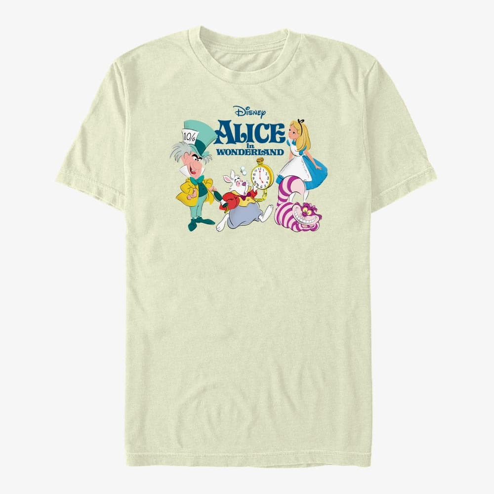 T-Shirts Merch Disney Alice In Wonderland - ALICE AND FRIENDS - DSAX03DGSE Unisex T-Shirt Natural