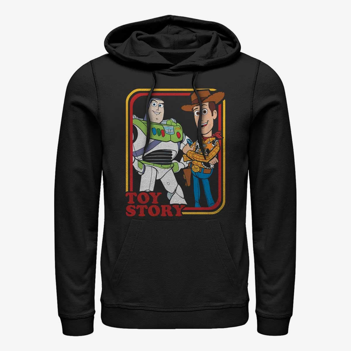 Mikiny Merch Disney Pixar Toy Story 4 - Vintage Duo Unisex Hoodie Black