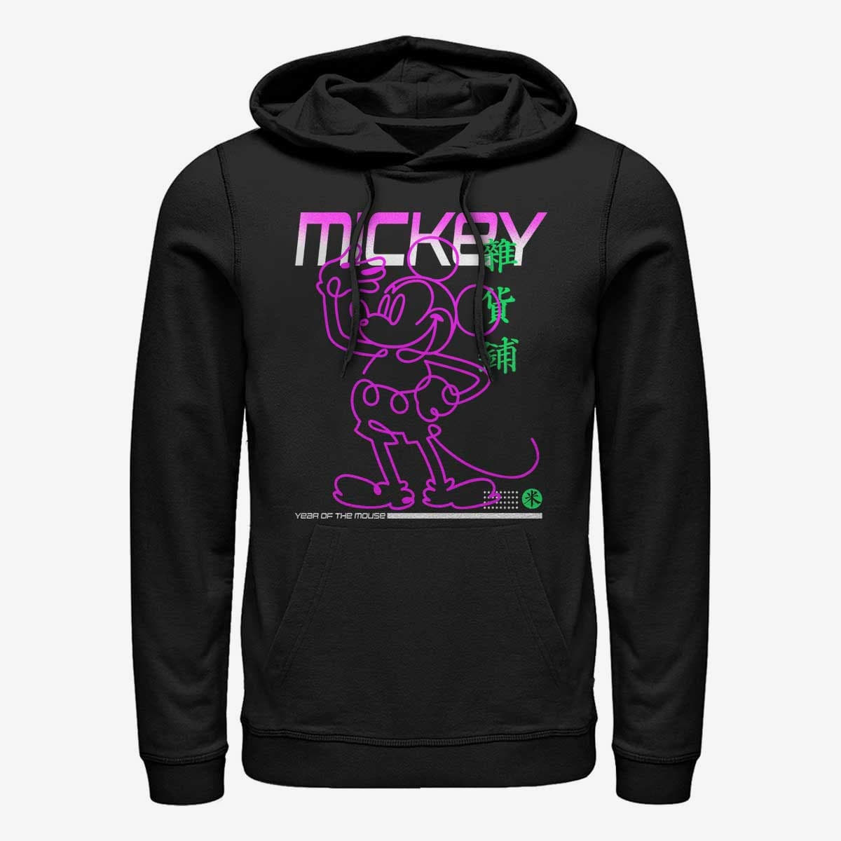 Sweatshirts Merch Disney Classic Mickey - Street Glow Unisex Hoodie Black