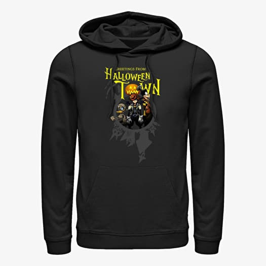 Bluza Merch Disney Kingdom Hearts - Greetings Halloween Town Unisex Hoodie Black