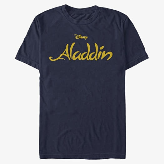 Tričko Merch Disney Aladdin - SIMPLE ALADDIN LOGO Unisex T-Shirt Navy Blue