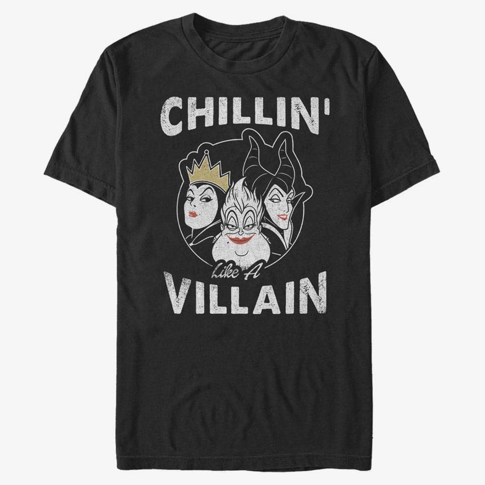 T-Shirts Merch Disney Villains - Chillin Unisex T-Shirt Black