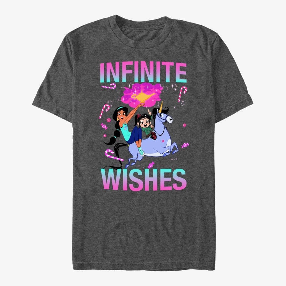 majice kratkih rukava Merch Disney Wreck-It Ralph 2 - Infinite Wishes Unisex T-Shirt Dark Heather Grey