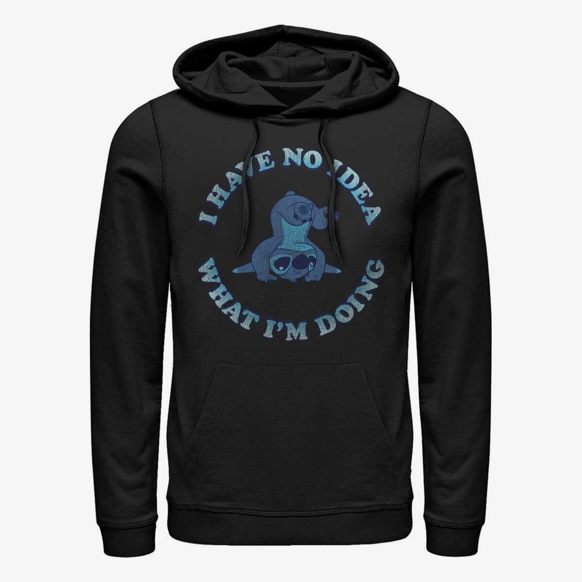 Kapuutsikud ja kampsunid Merch Disney Lilo & Stitch - No Idea Unisex Hoodie Black