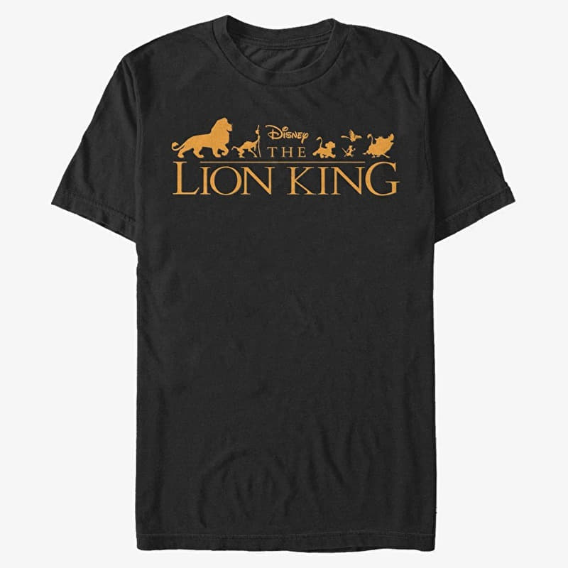 Merch Disney Lion King - Film Logo Unisex T-Shirt Black
