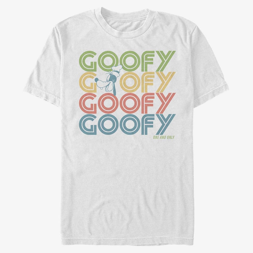Camisetas Merch Disney Classic Mickey - Retro Stack Goofy Unisex T-Shirt White