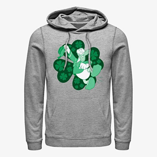 Sweatshirt Merch Disney Classic Mickey - Lucky Duck Donald Unisex Hoodie Heather Grey