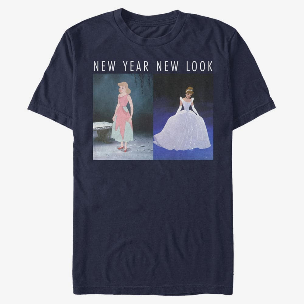 majice kratkih rukava Merch Disney Cinderella - New Year Look Unisex T-Shirt Navy Blue