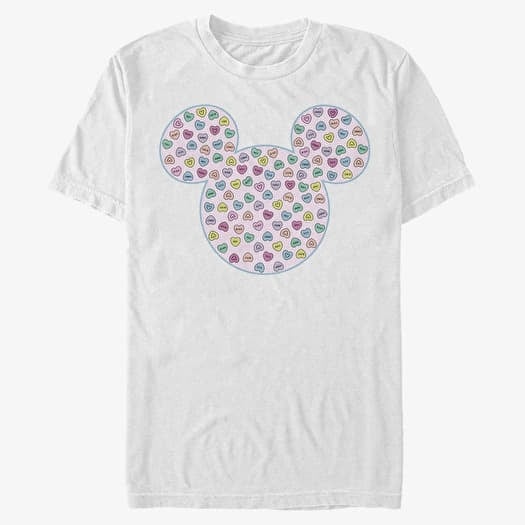 Merch Disney Classic Mickey - Mickey Candy Ears Unisex T-Shirt White