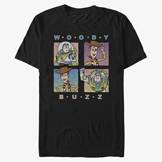 T-särk Merch Disney Pixar Toy Story - Pastel Foursquare Unisex T-Shirt Black