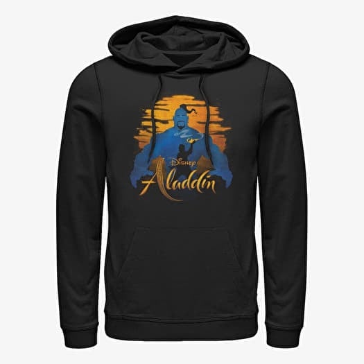 Sweatshirt Merch Disney Aladdin: Live Action - Genie Silhouette Unisex Hoodie Black