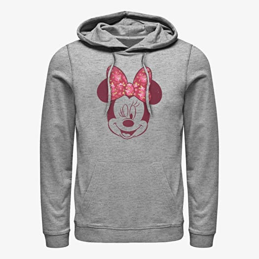 Sweatshirt Merch Disney Classic Mickey - Love Rose Unisex Hoodie Heather Grey