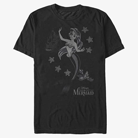 Majica Merch Disney The Little Mermaid - Ariel Flash Unisex T-Shirt Black