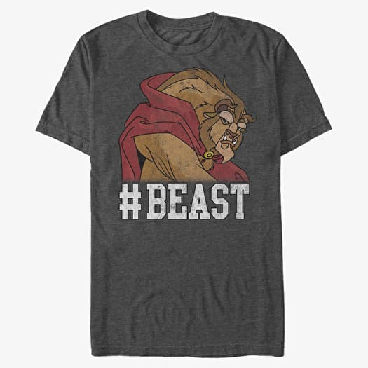 Tričko Merch Disney Beauty & The Beast - Beast Unisex T-Shirt Dark Heather Grey
