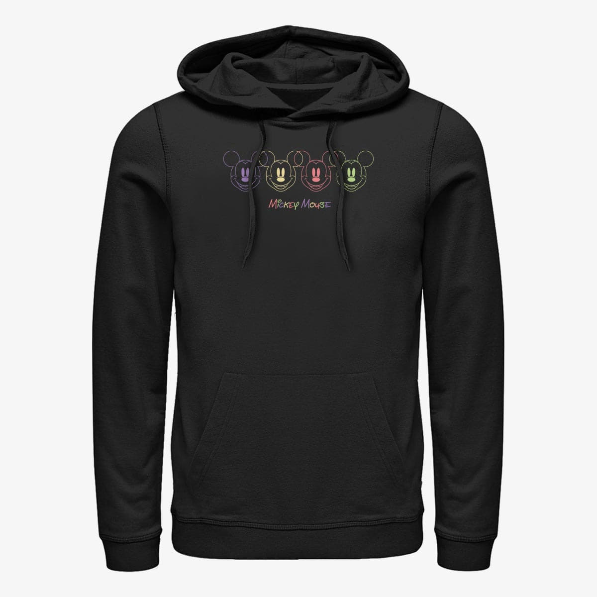 Толстовки та реглани Merch Disney Classic Mickey - NEON FACES Unisex Hoodie Black