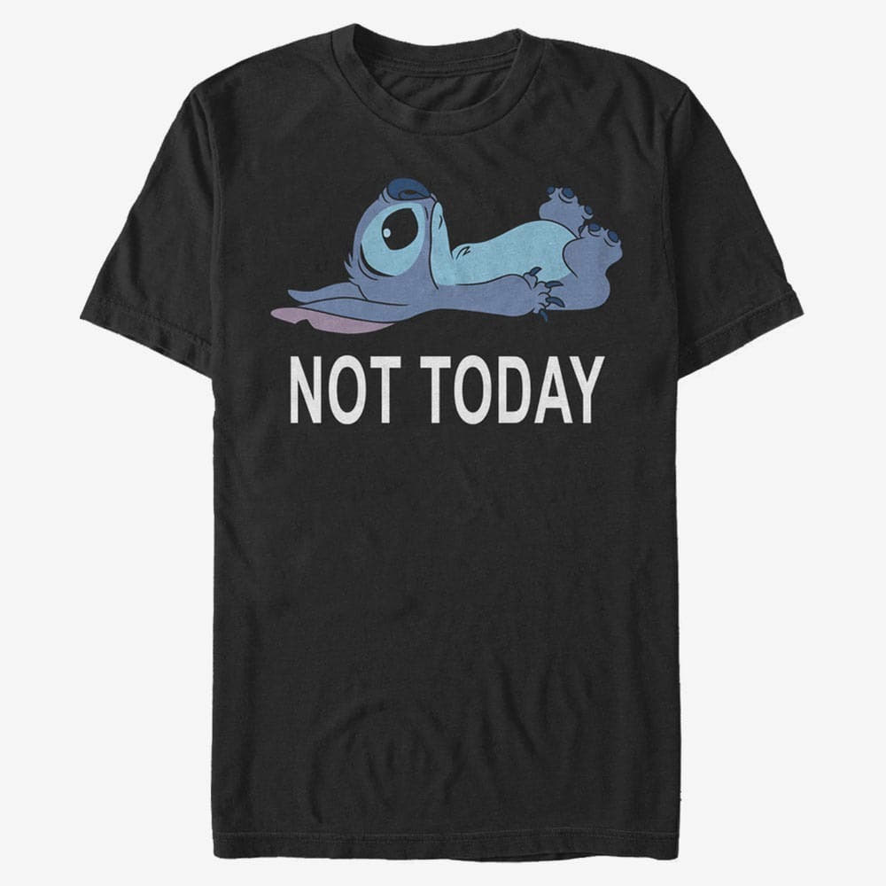 Tricouri Merch Disney Lilo & Stitch - Not Today Unisex T-Shirt Black