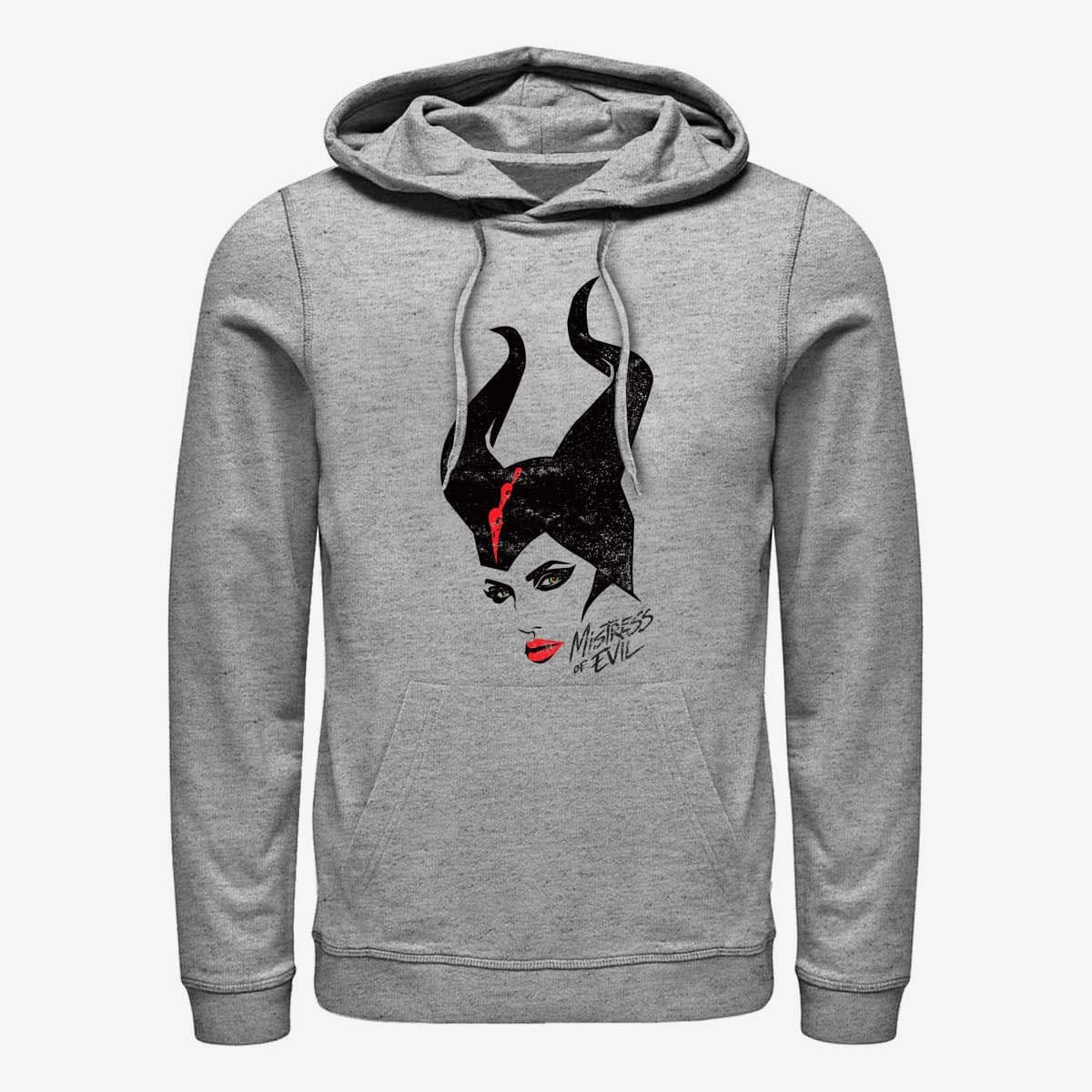 Sweaters Merch Disney Maleficent: Mistress Of Evil - Mal Evil Unisex Hoodie Heather Grey
