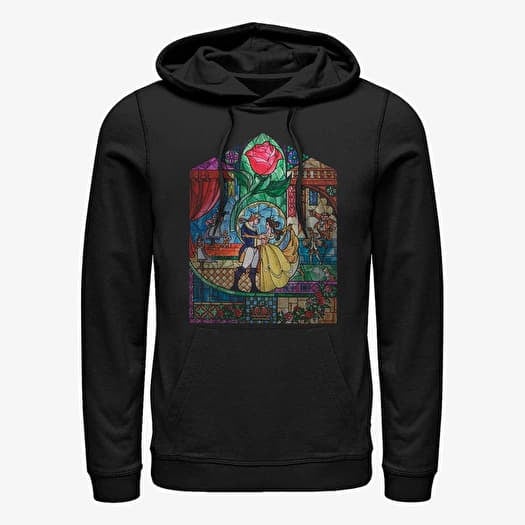 Sweatshirt Merch Disney Beauty & The Beast - Glass Beauty Unisex Hoodie Black