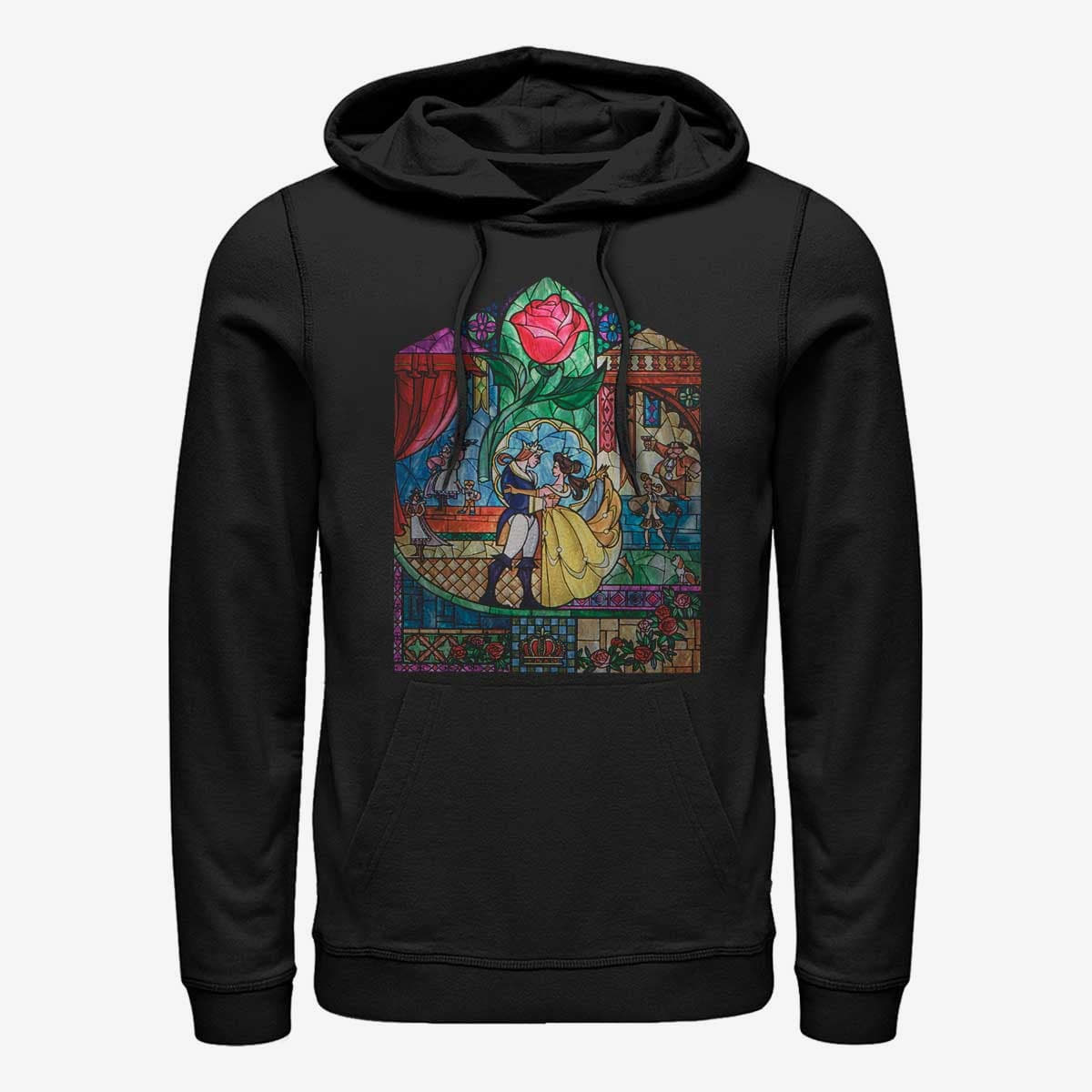 Kapuutsikud ja kampsunid Merch Disney Beauty & The Beast - Glass Beauty Unisex Hoodie Black