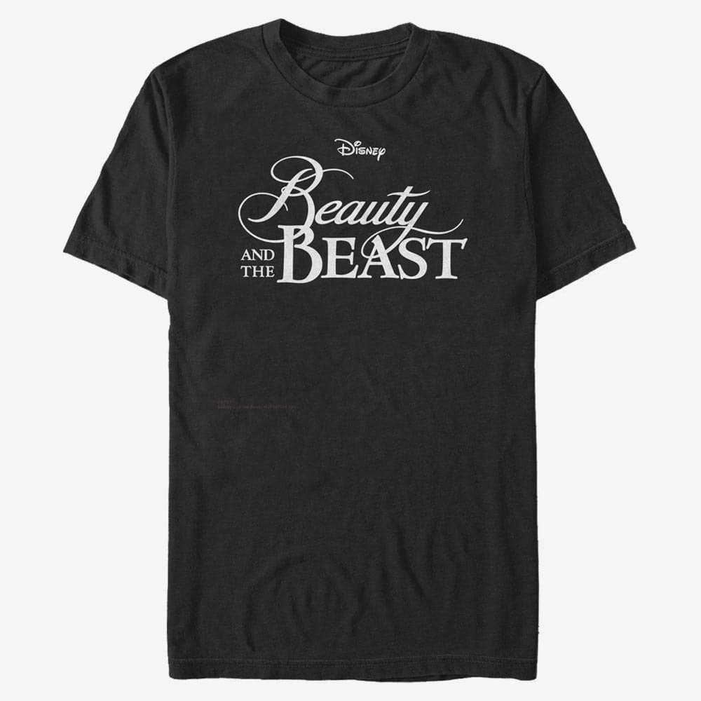 T-Shirts Merch Disney Beauty & The Beast - Beauty Classic Logo Unisex T-Shirt Black