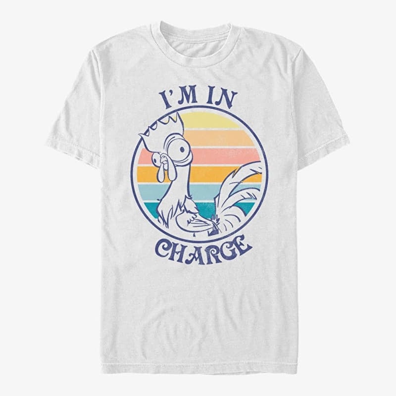 Camiseta Merch Disney Moana - Sunset Hei Hei Unisex T-Shirt White