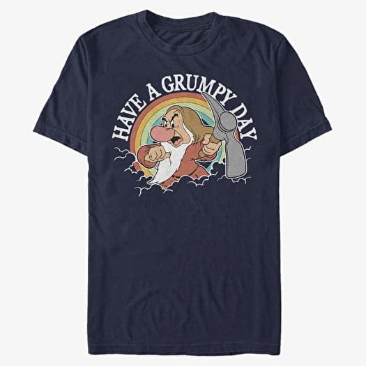 T-särk Merch Disney Snow White - Grumpy Day Unisex T-Shirt Navy Blue