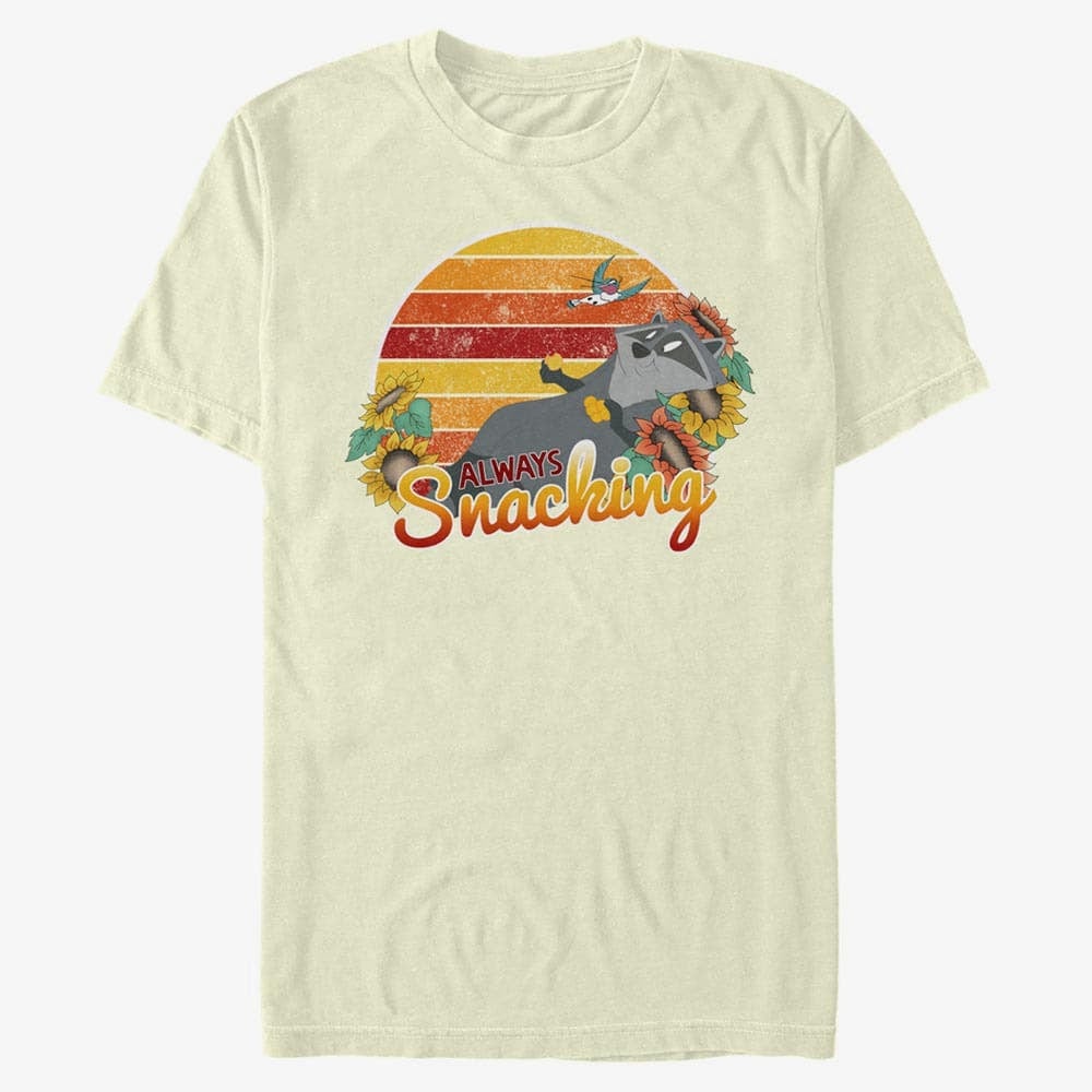 T-särgid Merch Disney Pocahontas - Meeko Snacks Unisex T-Shirt Natural