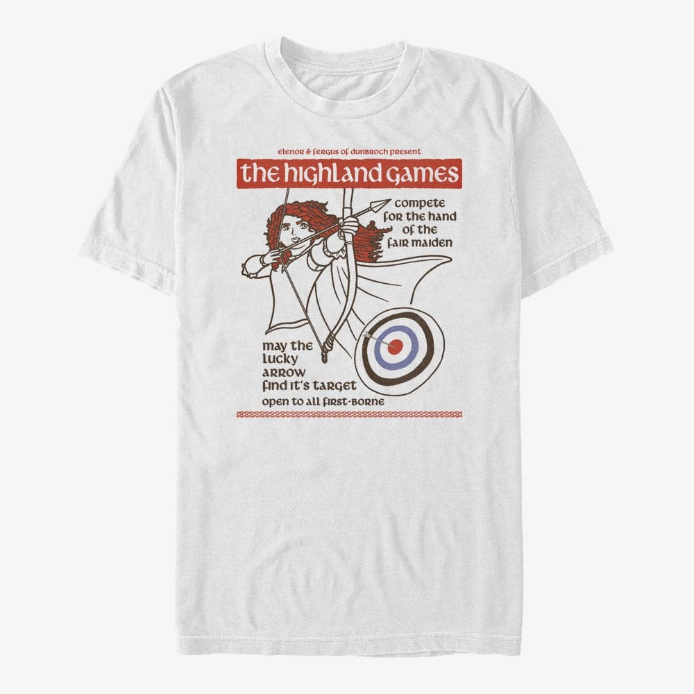 Majice T-shirt Merch Disney Brave - Highland Games Unisex T-Shirt White