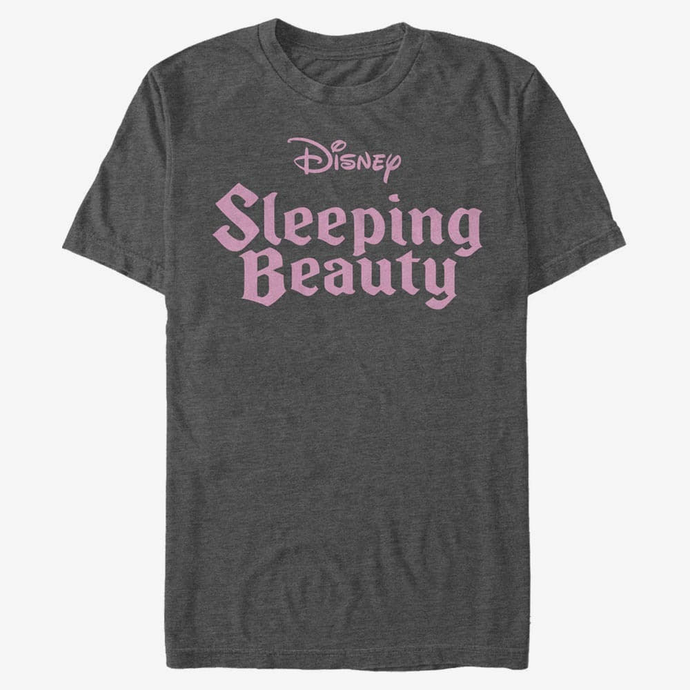 T-Shirts Merch Disney Sleeping Beauty - Sleepng Beauty Logo Unisex T-Shirt Dark Heather Grey
