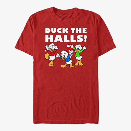 Tričko Merch Disney Mickey Classic - Nephew Holiday Unisex T-Shirt Red