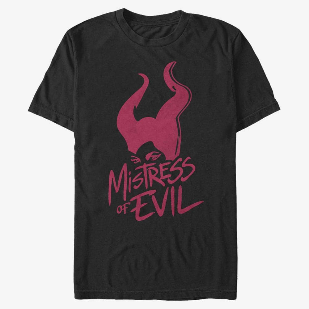 Tricouri  Merch Disney Maleficent: Mistress Of Evil - Evil Stamp Unisex T-Shirt Black