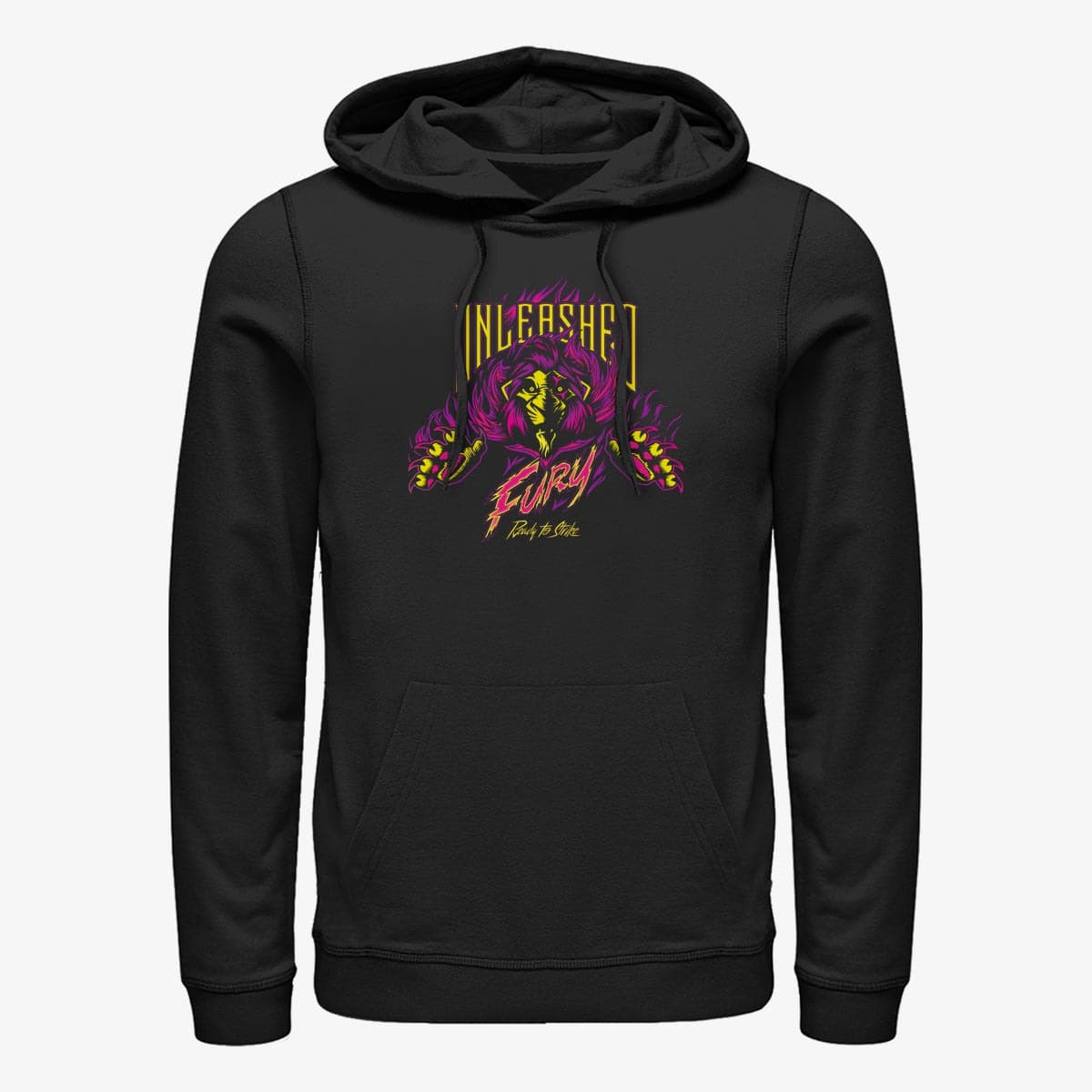 Kapucnis pulóverek és pulcsik Merch Disney Villains - Scar Unleashed Unisex Hoodie Black