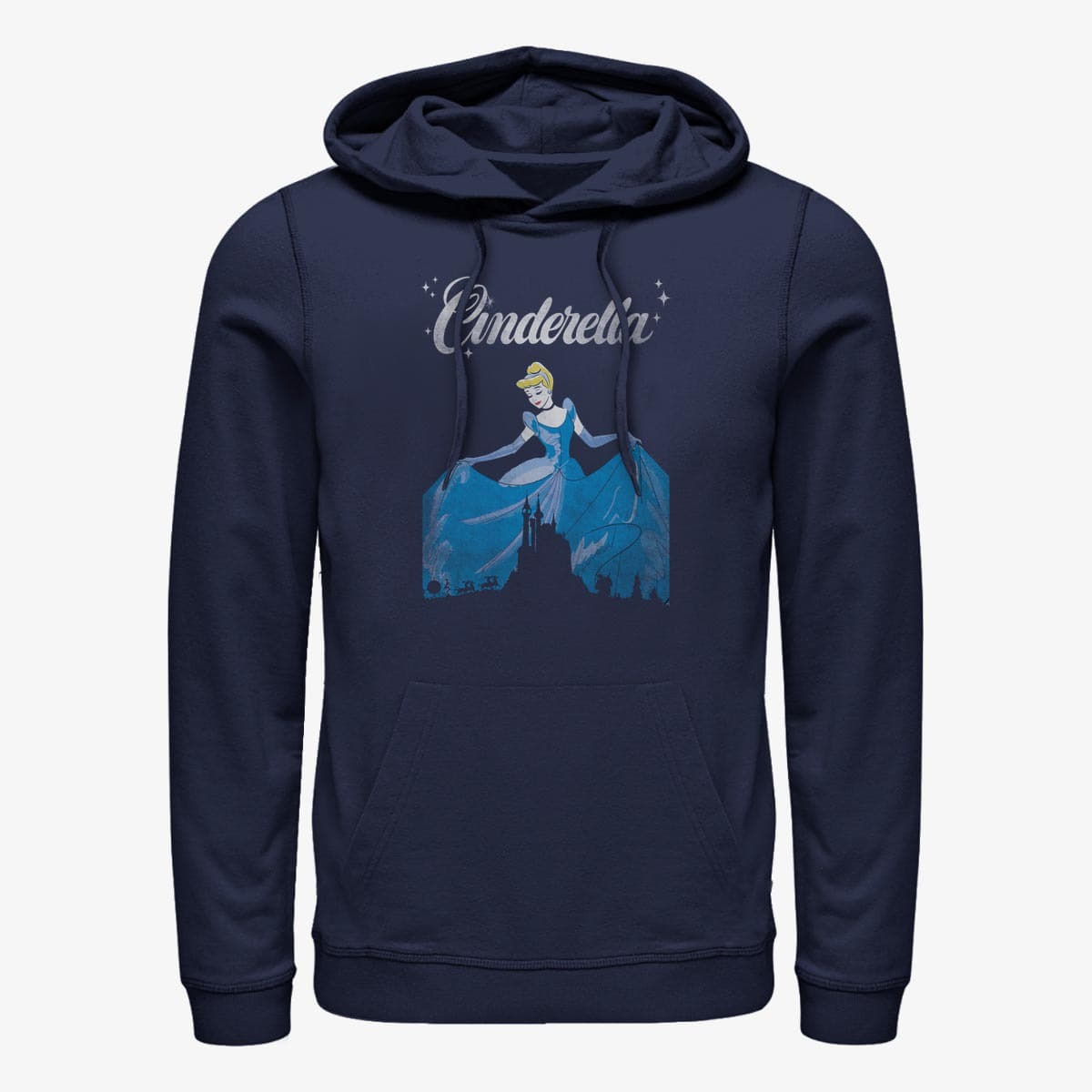 Dukserice Merch Disney Cinderella - Dancing Cinderella Unisex Hoodie Navy Blue