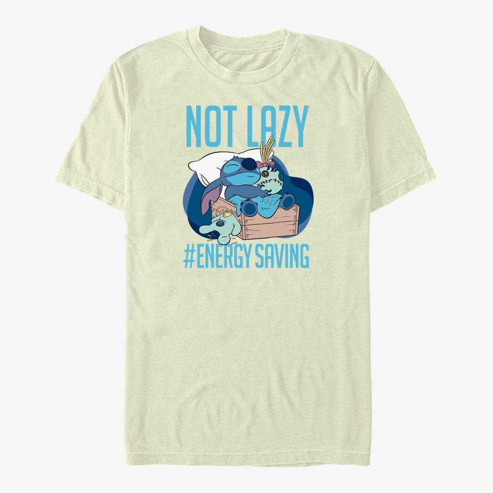 T-särgid Merch Disney Lilo & Stitch - Lazy Energy Unisex T-Shirt Natural