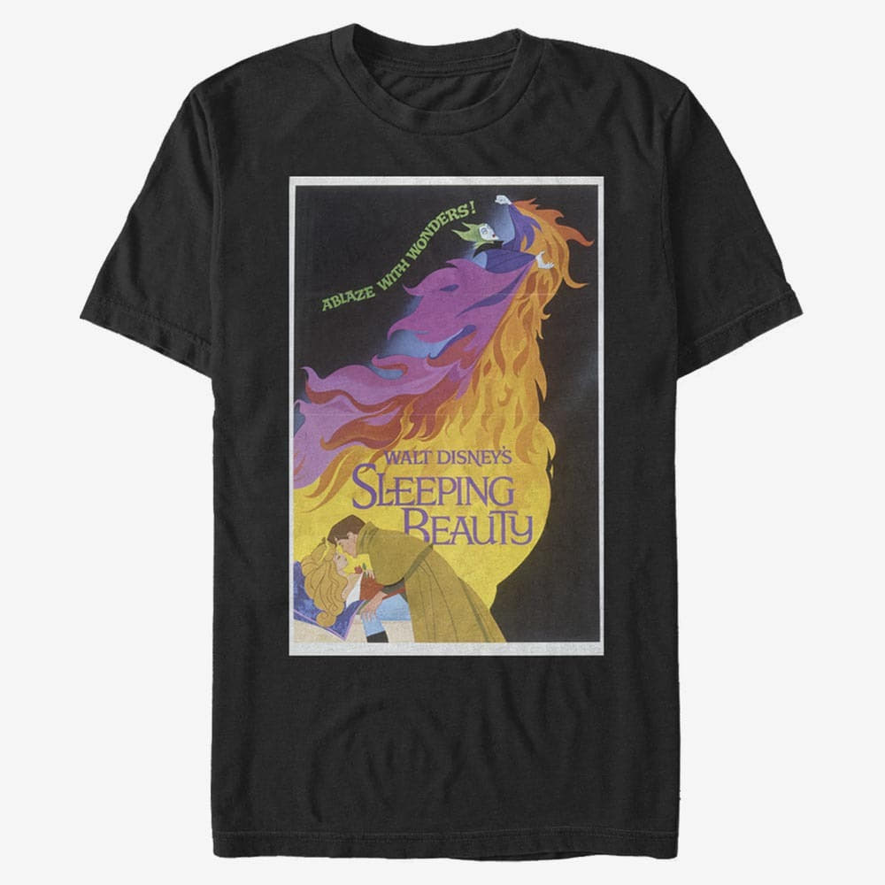 Tricouri Merch Disney Sleeping Beauty - Dark Sleeping Beauty Poster Unisex T-Shirt Black